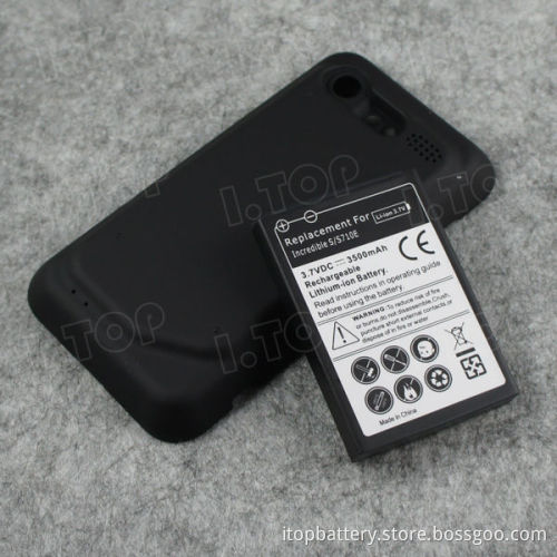 For HTC Incredible S S710E extended battery,3.7V 3500mAh, Made in china